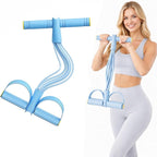 8-Tube Pedal Resistance Band with Handles, Multifunctional Pedal Resistance Band Made of Natural Rubber, Fashion Puller Exercise Equipment for Full Body Strength, Toning & Stretching