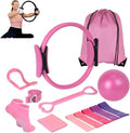 Pilates Essentials Kit for Women,2025 New Pilates Kit for Home Workouts,Beginners Home Pilates Essential Kit,Hip Exercise Band Yoga Ball,Portable Fitness Equipment for Core Strength, Stretching