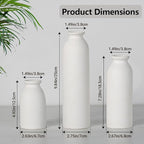 CEMABT White Ceramic vase Set-3 Flower vases for Decor,Modern Boho Farmhouse Home Decor,Decorative vase for Pampas Grass&Dried Flowers,idea Shelf,Table,Bookshelf