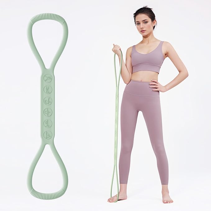 2025 Upgraded Figure 8 Resistance Band for Physical Therapy, Shoulder Back Arm Exercise Bands, 3 Resistance Levels for 15 25 35lb for Kids Adult Elderly