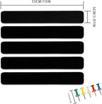 Bulletin Board Cork Board Cork Boards for Walls Cork Board for Office Pin Board Bulletin Boards for Walls (Black)