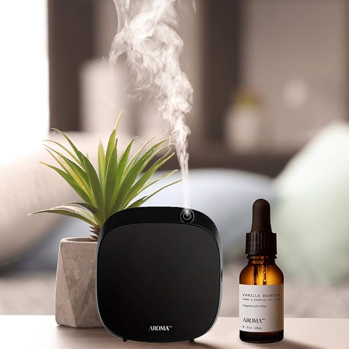 AromaTech Vanilla Bourbon Aroma Essential Oil Blend: Luxury Hotel Inspired Aromatherapy with Vanilla Bean, Bourbon & Oak Barrel for Ultrasonic Diffusers & Nebulizers (0.33 Fl Oz (Pack of 1))
