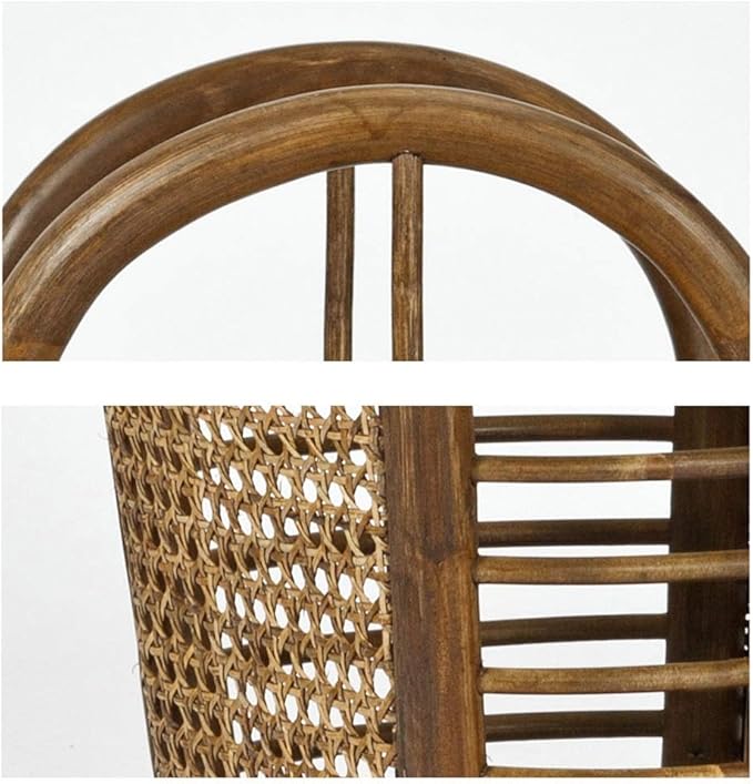 GUOYANHOME Rattan Umbrella Stand, Holding Walking Sticks - Indoor - Handmade Water Hyacinth，Wood Color，28X63CM