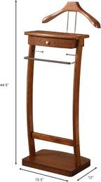 Proman Products Kingsman Valet Stand, Medium Walnut