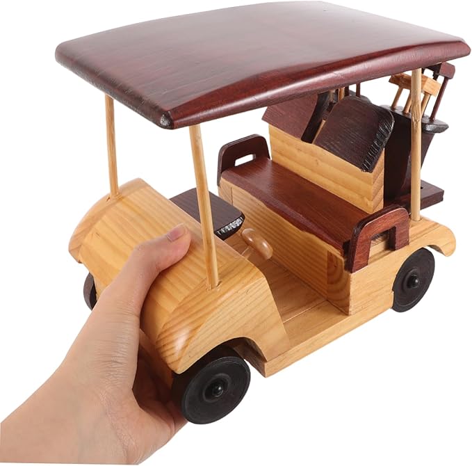 SUPVOX Handmade Vintage Car Sculpture for Home Decoration Unique Antique Vehicle Ornament for Desktop and Bookshelf for Car Lovers