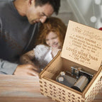 Ucuber You are My Sunshine Music Box, Gift for Daughter from Dad, Wood Laser Engraved Vintage Cute Boxes, Best Gift Birthday/Valentine's Day/Wedding Day (Dad to Daughter)