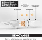 22 Pack Adhesive Hat Hooks for Wall, Removable Hat Rack for Baseball Caps, New Upgrade Wall Hat Holder, Hat Hanger(White)