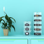 NIUBEE Belt Organizer, Acrylic 8 Layers Belt Case Storage Holder and Display for Accessories like Jewelry,Watch,Bracelets