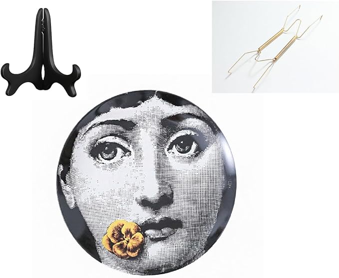 Decorative Plates Handmade Ceramic Ornament for Home&Office Wall Decors (with Hanger) (F4)