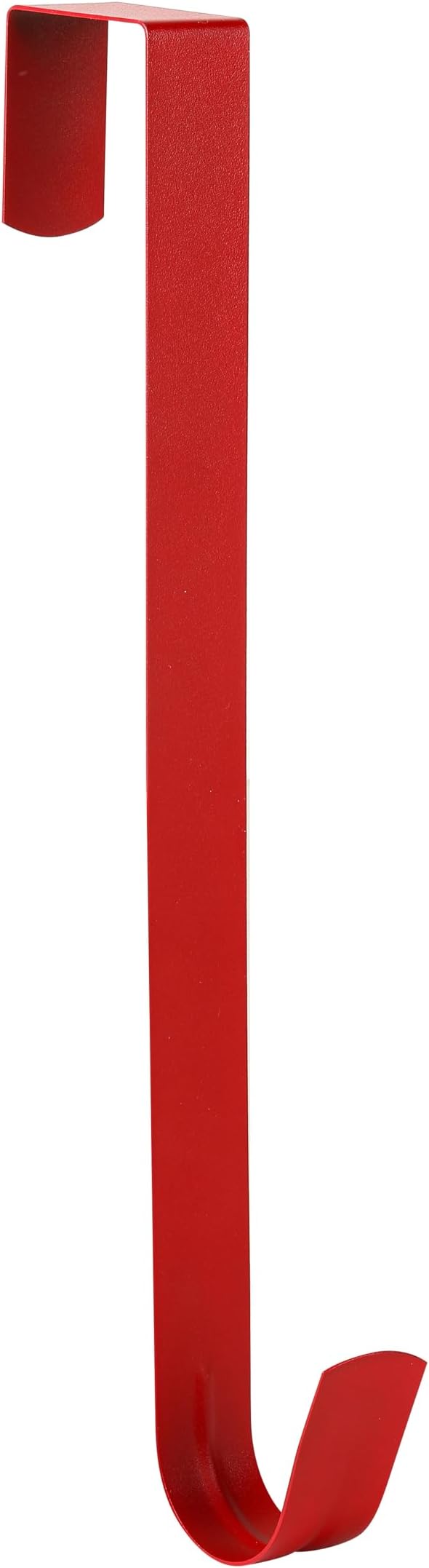 Wreath Hanger for Front Door, Slim Over The Door Hook, Easy to Use and Reusable Holiday Wreath Holder for Christmas, Thanksgiving, Halloween and Daily Décor (12 Red, 1)