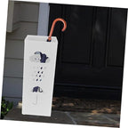 Zerodeko Umbrella Stand Holder: Iron Umbrella Bucket Freestanding Umbrella Rack Barrel Canes Walking Sticks Golf Clubs Organizer for Entryway Porch Indoor