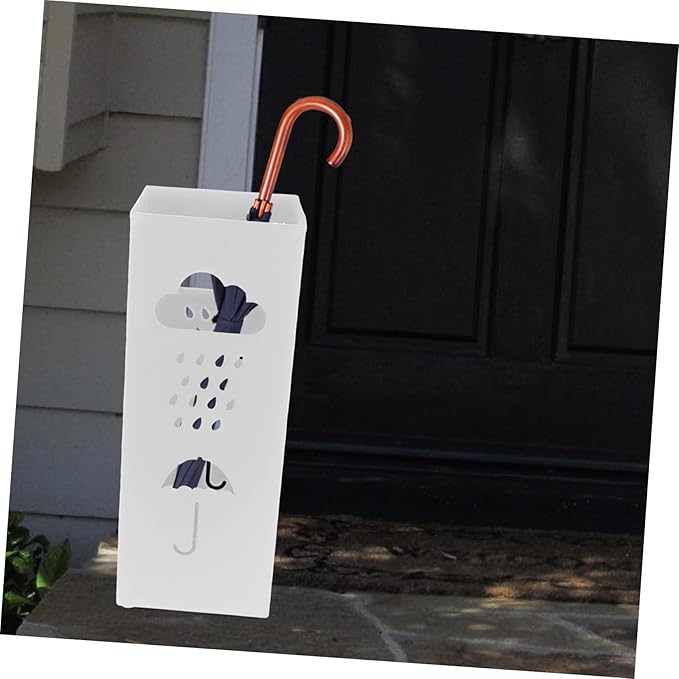 Zerodeko Umbrella Stand Holder: Iron Umbrella Bucket Freestanding Umbrella Rack Barrel Canes Walking Sticks Golf Clubs Organizer for Entryway Porch Indoor