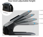Shoe Slots Organizer, 36PCS Adjustable Double Layer Stack Shoe Rack, 50% Space-Saving Storage Rack Holder, Black