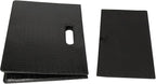 HofferRuffer Magazine Basket Holder, Foldable Magazine Rack, Document File Holder Organizer, File Folder, Newspaper Storage Bin Organizer for Home or Office (Black Croco)