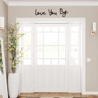 Dripykiaa Wall Decor 31.5" Love You Bye Sign Hanging Hallway Decoration Express Love and Warm for Your Family Lover Wife Husband Hallway Entryway Door Wall Art Boho Decor