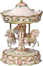 San Francisco Music Box Hearts and Roses Musical Carousel
