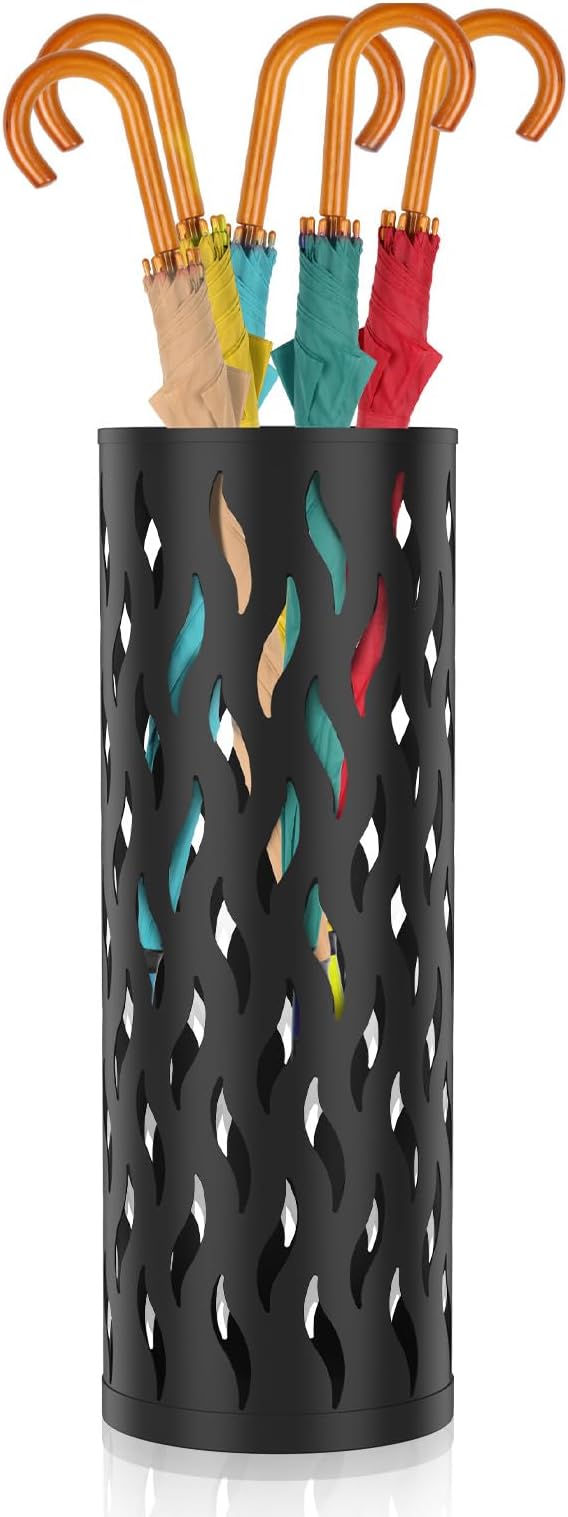 Umbrella Stand, Metal Umbrella Holde,r Hollowed Umbrella Rack, Freestanding Umbrella Stand Rack, Practical Umbrella Organizer, Indoor Umbrella Storage Rack for Home Entryway