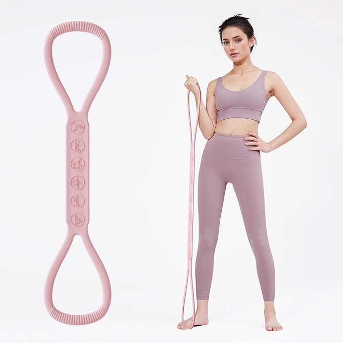 2025 Upgraded Figure 8 Resistance Band for Physical Therapy, Shoulder Back Arm Exercise Bands, 3 Resistance Levels for 15 25 35lb for Kids Adult Elderly