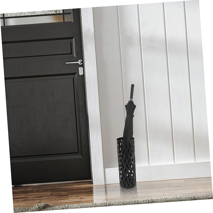 Sosoport Metal Round Umbrella Stand Rack Stylish Umbrella Holder for Indoor Outdoor Use Elegant Design for Entryway Living Room Patio Office Versatile Umbrella Storage