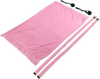 Premium Aerial Hammock Yoga Swing Kit Yoga Hammock Handstand Split Leg Stretchable Training Portable Elastic Aerial Hammock for Home Sky Blue(Pink)