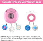 Electric Pump for Vacuum Storage Bags, Travel Vacuum Pump for Various Vacuum Seal Bags Portable Vacpack Air Pump for Compression Clothing Blanket Luggage Pink (Storage Bag Not Included)