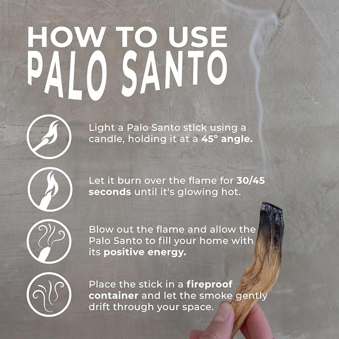 Palo Santo Sticks 20 Pack - Smudging Incense Sticks from Peru, Not Ecuador, Ethically Harvested, for Meditation, Yoga, Aromatherapy and Spiritual Cleansing