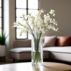 CYS Excel Clear Glass Cylinder Vase (H:12" D:4") | Multiple Size Choices Glass Flower Vase Centerpieces | Hurricane Floating Candle Holder