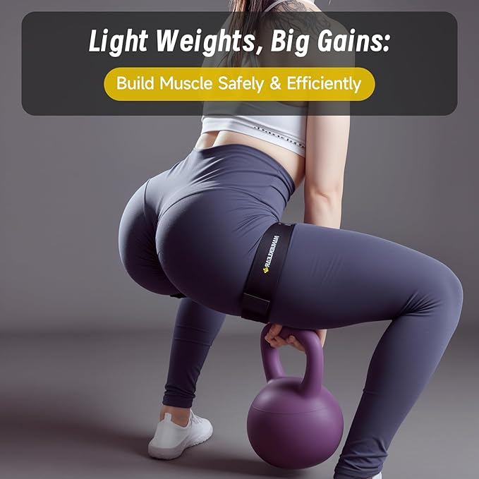 MANUEKLEAR Blood Flow Restriction Bands for Women Glutes Leg, Booty Bands for Women Butt Lift, BFR Occlusion Thigh Bands for Workout Squat Hip Building