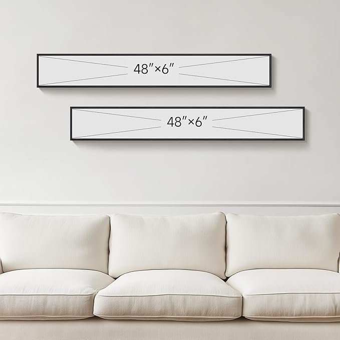 Long Narrow Framed Sage Green Vertical Abstract Wall Art Set, 2 Piece Modern Canvas Prints Paintings Artwork for Walls, Green Minimalist Pictures for Hallway Entryway Living Room Bedroom Wall Decor