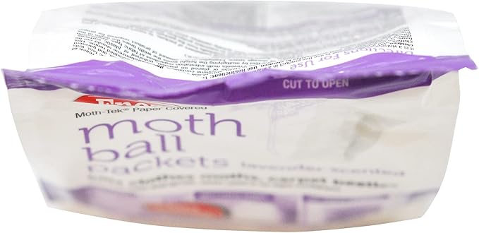Enoz Lavender Scented Moth Ball Packets: Kills Clothes Moths, Carpet Beetles, Eggs and Larvae (6 oz Bag, 3 Pack)