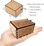 Ucuber You are My Sunshine Music Box, Gift for Mom from Son, Wood Laser Engraved Vintage Music Boxes, Unique Best Gift for Mother's Day, Birthday/Christmas (Son to Mom)