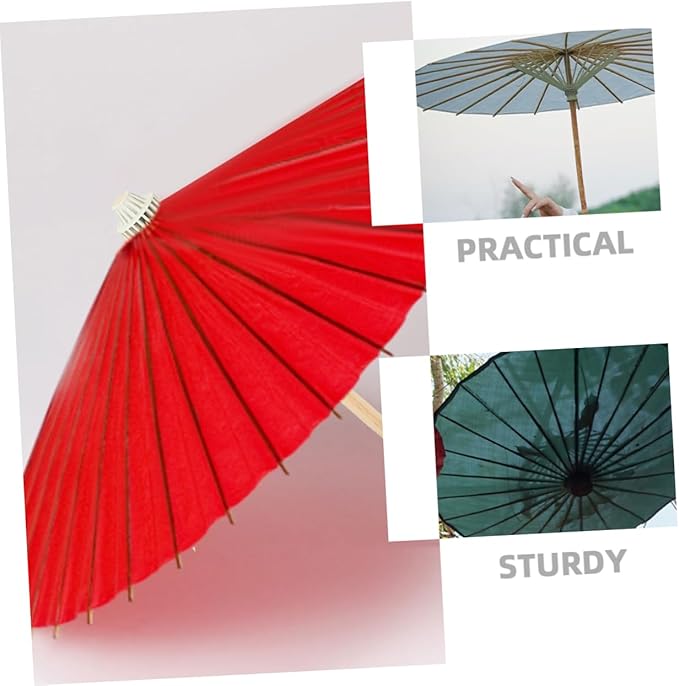 Cabilock Oil Paper Umbrella Frame Hand-Made Umbrella Bracket Stage Stands Chic Decorative