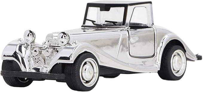 Asixxsix Vintage Car Model, 13x5cm Alloy Metal Antique Die Cast Car Model, Collectible Vehicle Ornament with High Simulation Details for Home Bar Shelf Decor (Style 2)