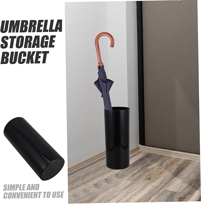 Round Umbrella Stand Rack 13.76 Inch Tall Umbrella Holder for Entryway Freestanding Canes Holder for Home and Office