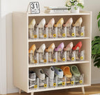 Shoe Slots Organizer for Closet, Shoe Stacker Organizer Double Layer Stack Shoe Rack, Shoe Display Shelf 50% Space Saver Storage Holder for Closet, 30 Pack