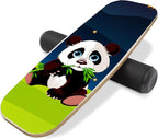 Balance Board Surf Trainer with Adjustable Stoppers - 2 Different Distance Options Balance Board for Surfing, Snowboarding, Skiing, Skateboarding, 300lbs Capacity