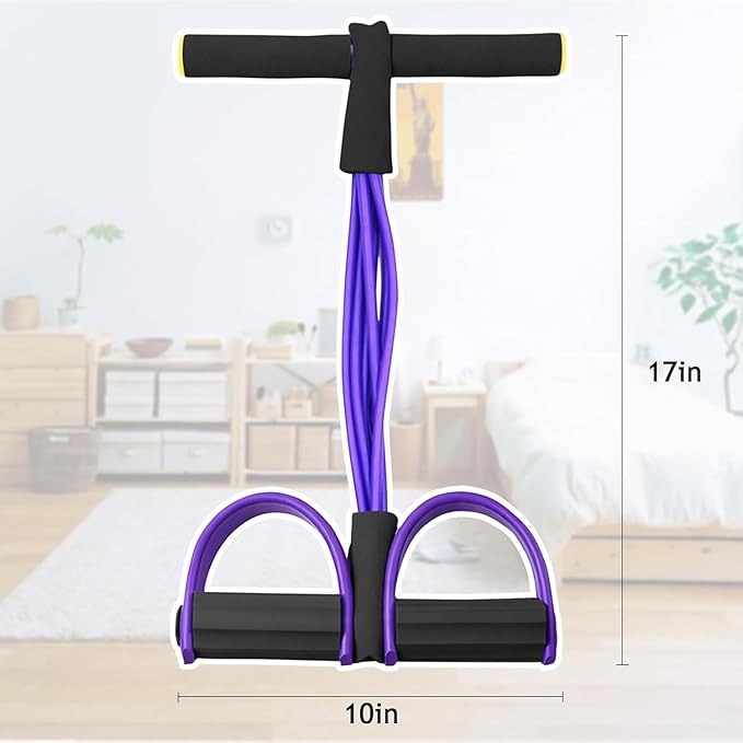 Pedal Resistance Bands with Handles, 21 Fitness Resistance Bands-6 Tube, Resistance Bands with Handles Pedal, Stretch Bands for Exercise Sit Up Exercise Equipment AB Workout Equipment for Women Men