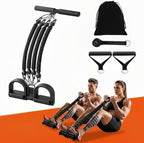 Multifunction Pedal Resistance Band with Handle，Sit Up Workout Equipment for Abdomen, Waist, Arm, Core/ABS, Physical Therapy, Leg