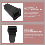 Vertical Umbrella Storage Bucket Sturdy Plastic Umbrella Stand for Entryway for Organizing for Home Office and Porch Decor