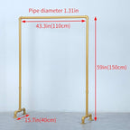 Industrial Pipe Clothing Rack 59in,Clothes Racks for Hanging Clothes,Heavy Duty Display Garment Rack