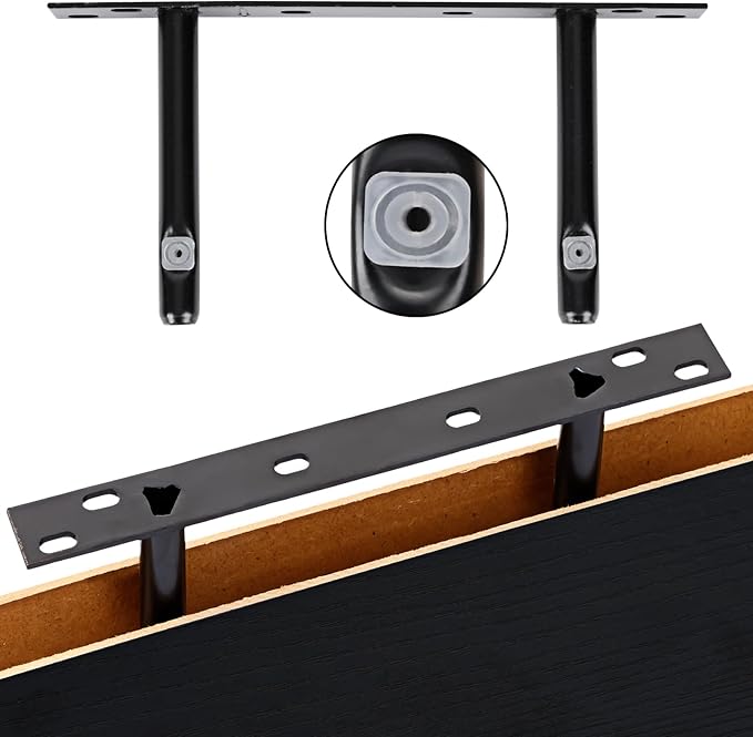 Fixwal Black Shelves, 15.7in Floating Shelves, Farmhouse Shelf Wall Decor for Bathroom, Bedroom, Living and Kitchen Set of 6