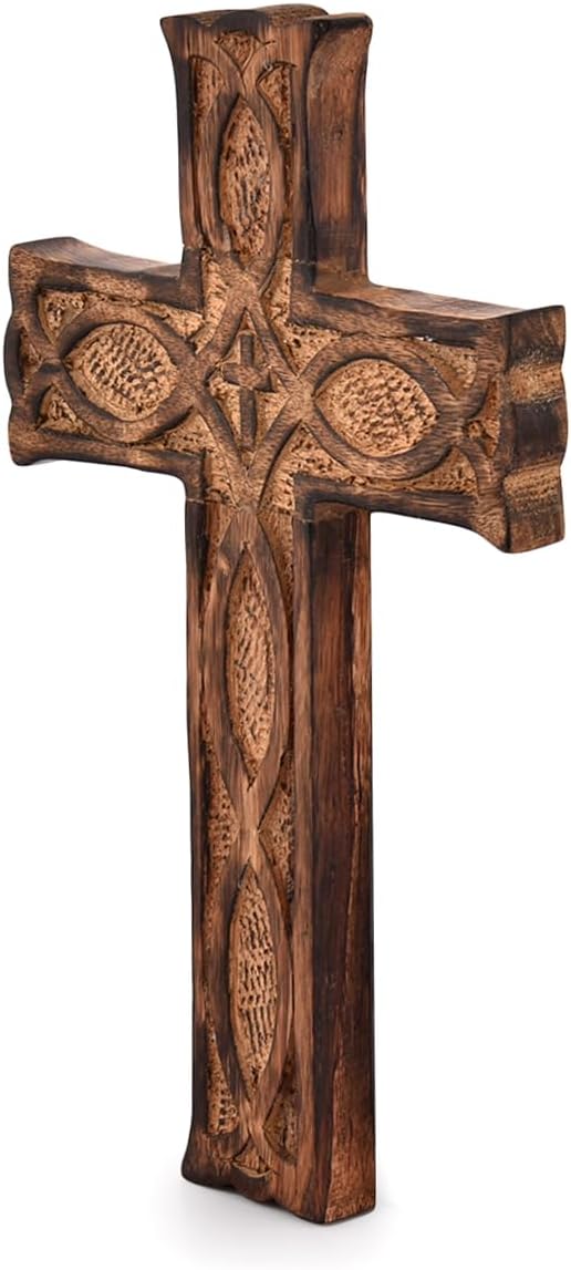 NIRMAN Handmade Wooden Wall Cross Church Home Room Décor