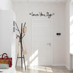Dripykiaa Love You Bye Wood Sign Home Decor Boho Decor Wall Decor Express Love and Warm for Your Family Lovers Wall Art Gift Hallway Entryway Door Valentine Decorations for Home