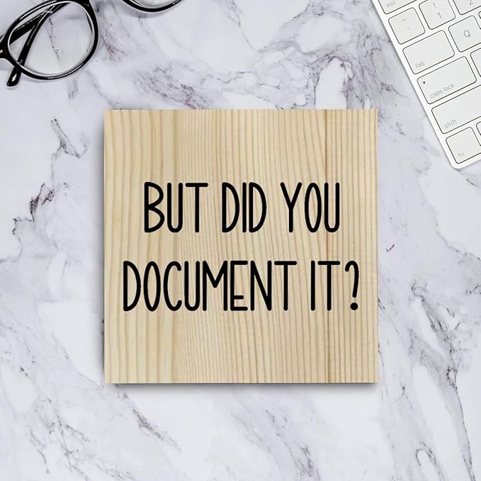 Funny HR Wooden Box Sign for Office Tabletop & Home Decor - Thank You Gifts for Boss Day & Retirement