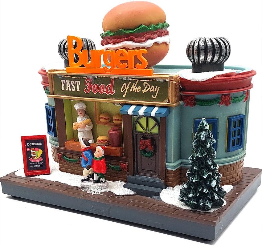 Wizardi Christmas Village - Holiday Burger Shop F07N5-9
