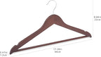 Amazon Basics Durable Wooden Suit Clothes Hangers - Cherry (Pack of 80)