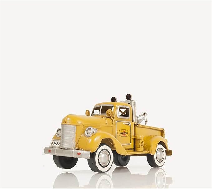 Old Modern Handicrafts 1926 Pennzoil Tow Truck Yellow Metal - A Perfect Décor for Home & Office - 12" L x 6" W x 7" H Inches.