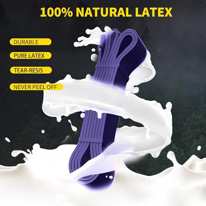 ROSAPOAR Resistance Band Pull up Band Fitness Exercise Bands Natural Latex for Workout Body Stretch Powerlifting Band Fitness Sport Training at Home/The Gym