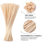 HOSSIAN Reed Diffuser Sticks - Reed diffusers-Reed Sticks -Diffuser Glass Bottles-Diffuser Refills- Natural Rattan Wood Replacement for Aroma Fragrance (9"*3mm Primary Color)