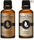 Eternal Essence Oils 2 Pack 30ml Premium Fragrance Oil - Butterscotch Cookie Dough & Creamy Nutmeg - for Candle, Soap Making, Aromatherapy, Diffusers, Home Care, & Humidifiers